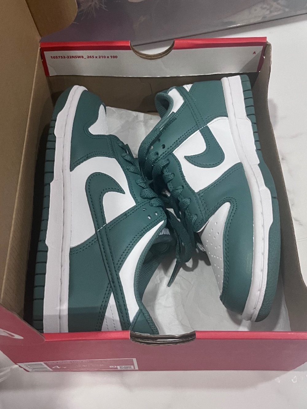 BRAND NEW Nike Dunk Low GS Size 4y Next Nature Bicoastal